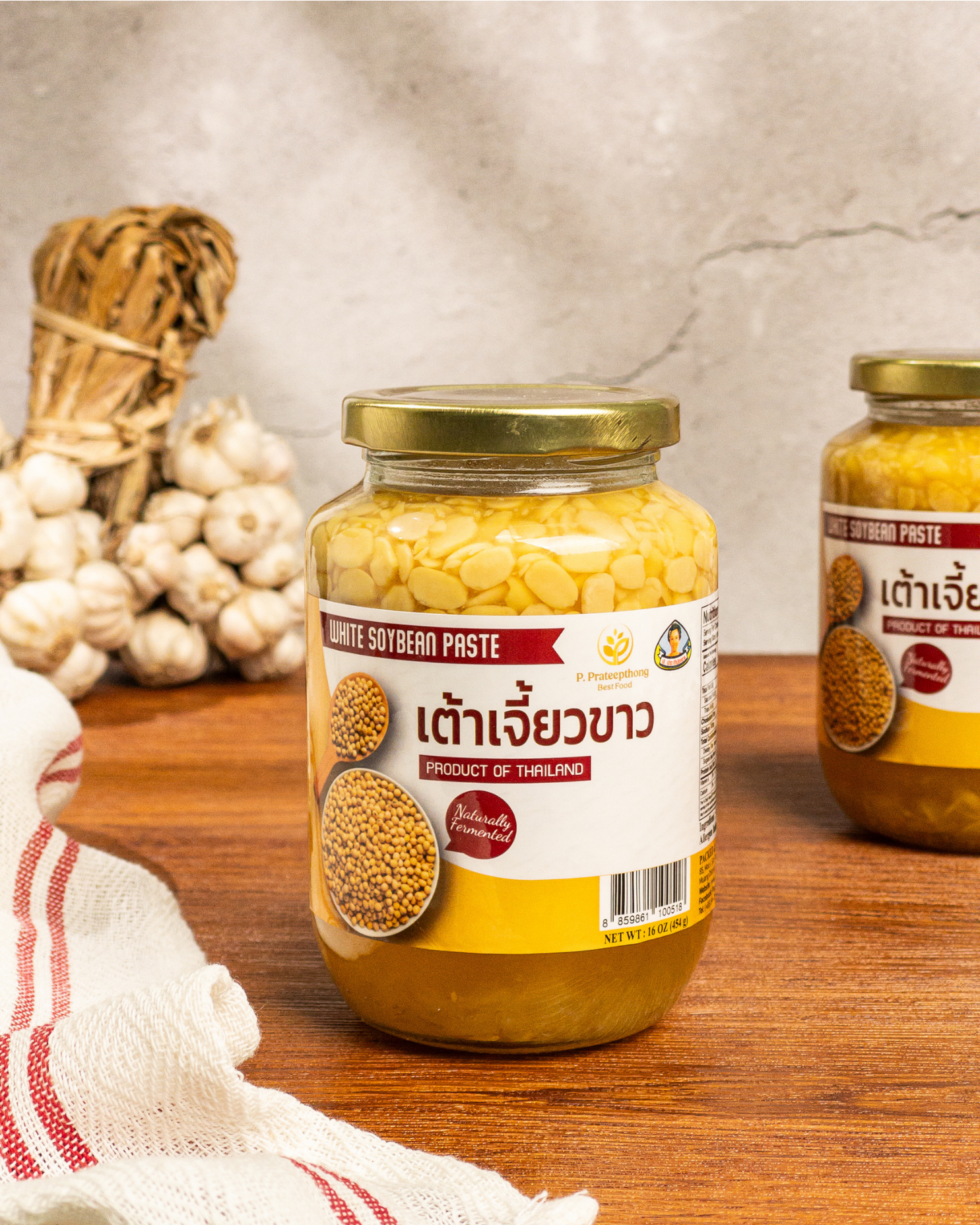 White soybean paste jar from Prateepthong